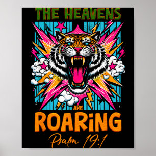Der Himmel brüllt Psalm 19 1 Christlicher Glaube T Poster