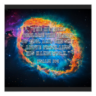 Der Himmel erklärt Ps. 19:1 Poster