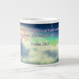 Der Himmel erklärt Psalm 19:1 Jumbo-Tasse