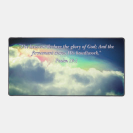 Der Himmel erklärt Psalm 19:1 Schreibtischunterlage