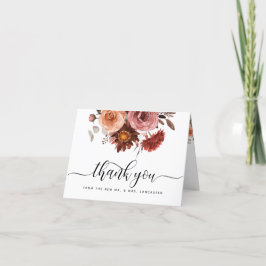 Der Himmel in der Rose, die Blüte und die Burgunde Dankeskarte