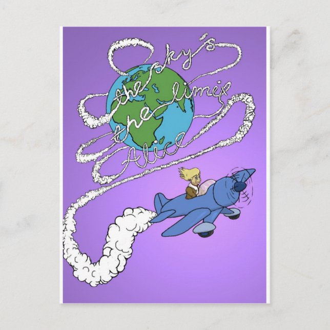 der Himmel ist das Limit alice.jpg Postkarte (Vorderseite)
