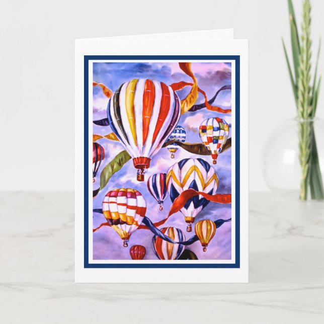 "Der Himmel ist das Limit" Geburtskarte Karte (Vorderseite)