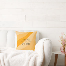 Der Himmel ist der orangefarbene abstrakte Limit Kissen