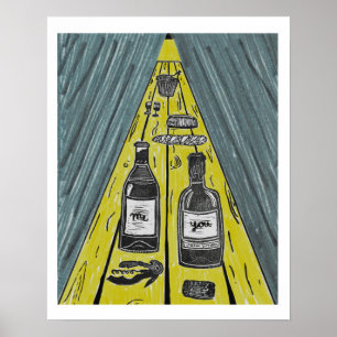 Der Himmel ist ein nie endendes Abendessen für zwe Poster