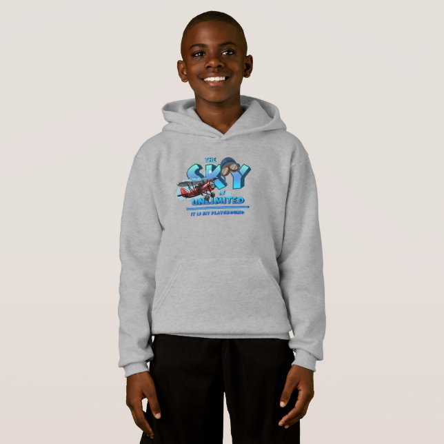 Der Himmel ist mein Spielplatz | Kids Pullover Hoo (Vorne ganz)