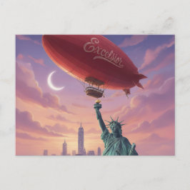 Der Himmel ist nicht die Grenze - Absolventen-Post Ankündigungspostkarte