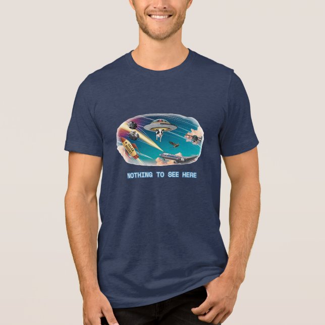 Der Himmel ist völlig normal Tri-Blend Shirt (Vorderseite)