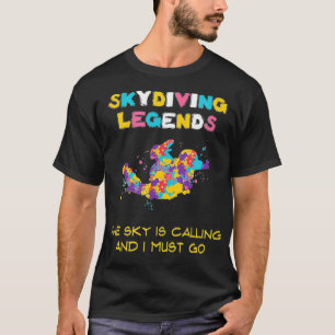 Der Himmel ruft und ich muss gehen kühle Luft Spor T-Shirt