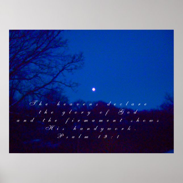 Der Himmel verkündet sich Poster (Vorne)