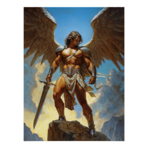 Der himmelgeschmiedete Champion Erzengel Michael Poster
