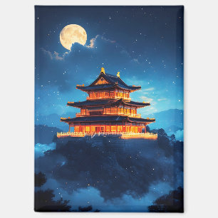 Der Himmelspalast um Mitternacht Magnet