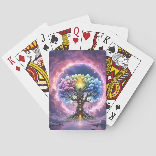 Der himmlische Baum der ewigen Reiche Spielkarten (Rückseite)