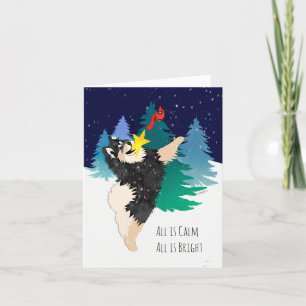 Der Himmlische - Finnischer Lapphund karten-anpass Feiertagskarte
