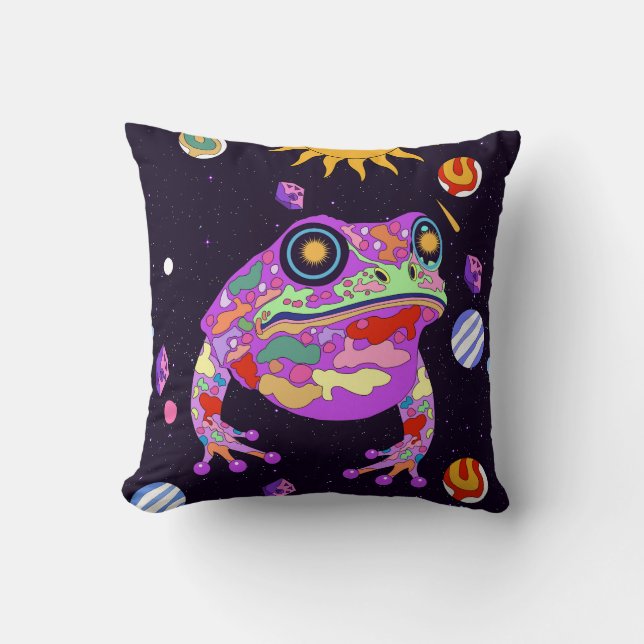 Der himmlische Frosch Kissen (Vorderseite)