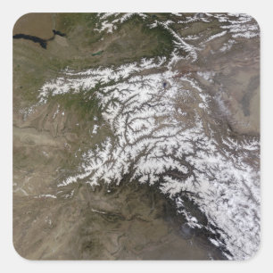 Der hinduistische Kush Quadratischer Aufkleber