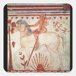 Der Hinterhalt des Trojanischen Prinzentroilus Quadratischer Aufkleber