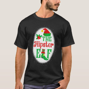 Der Hipster-Elf passende Familie Weihnachtself Ble T-Shirt