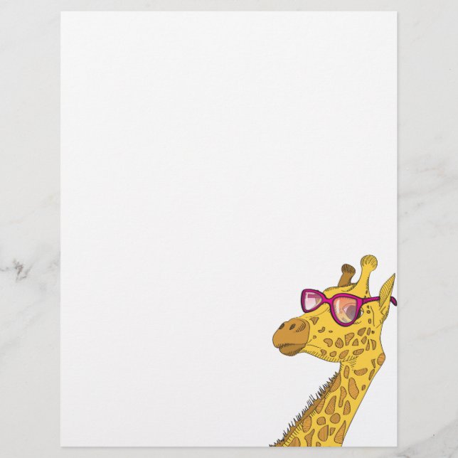 Der Hipster Giraffe (Vorderseite)