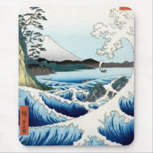 Der Hiroshige Meer und Fujisan Mousepad