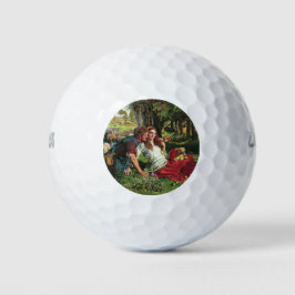 Der Hirte und seine Freundin (von Holman Hunt) Golfball