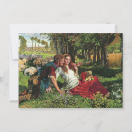 Der Hirte und seine Freundin (von Holman Hunt) Karte