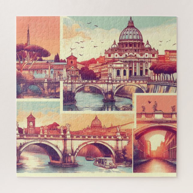 Der historische Charme Roms: Perspektive der Vatik Puzzle (Vertikal)