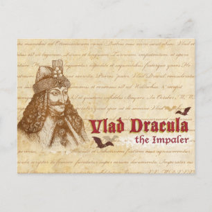 Der historische Graf Dracula Postkarte