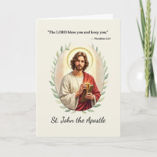 Der hl. Johannes der Apostel Gottes Frieden und Se Karte