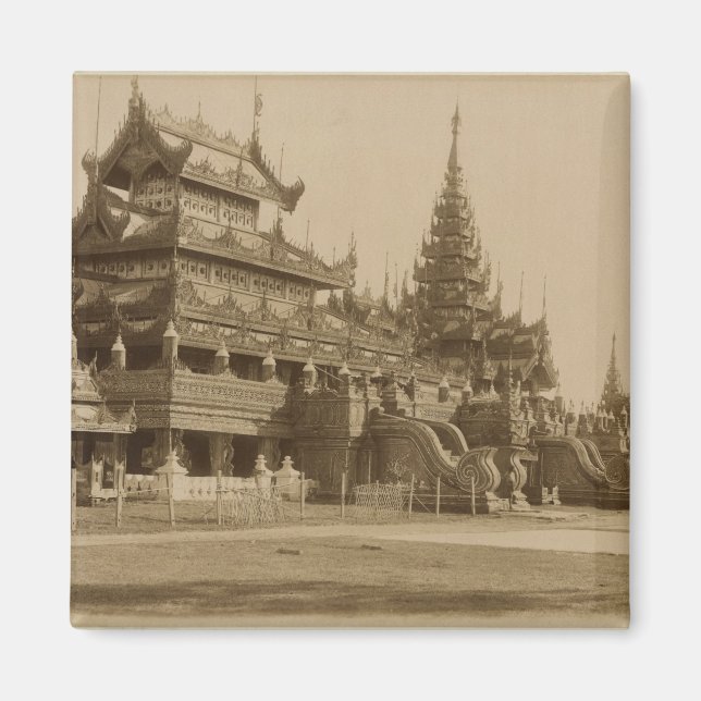 Der Hman Kyaung oder das GlasKloster Birma Magnet (Vorne)