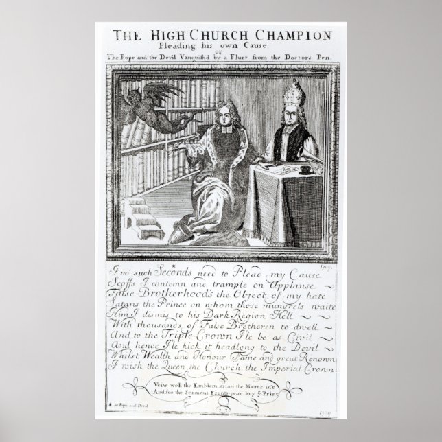 Der Hochkirchenmeister, der sein eigenes Putsch fü Poster (Vorne)