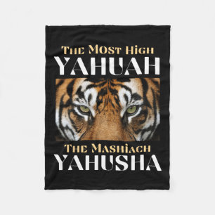 Der höchste Yahuah und der Mashiach Yahusha Fleecedecke