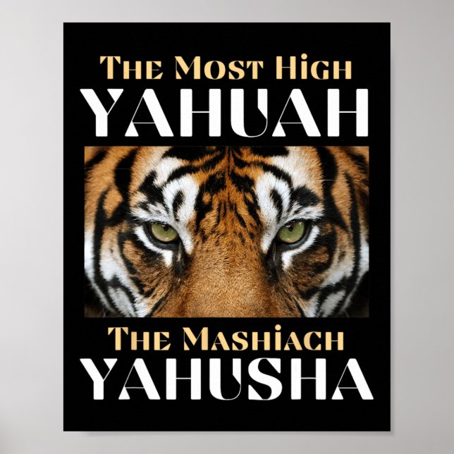 Der höchste Yahuah und der Mashiach Yahusha Poster (Vorne)