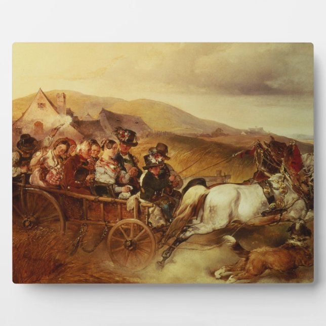 Der Hochzeitskart Fotoplatte (Vorderseite)