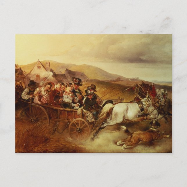 Der Hochzeitskart Postkarte (Vorderseite)