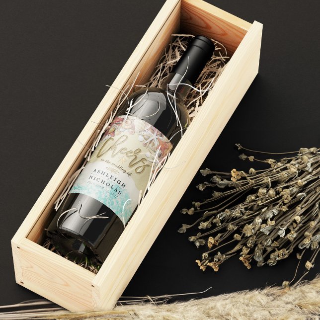 Der Hochzeitssommer und der Sandstrand Starfish Weinetikett (Von Creator hochgeladen)