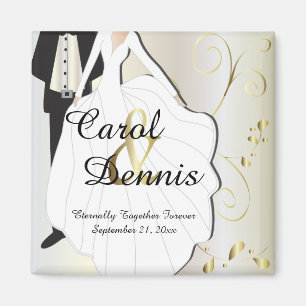 Der Hochzeitstag ist für diesen besonderen Tag wic Magnet