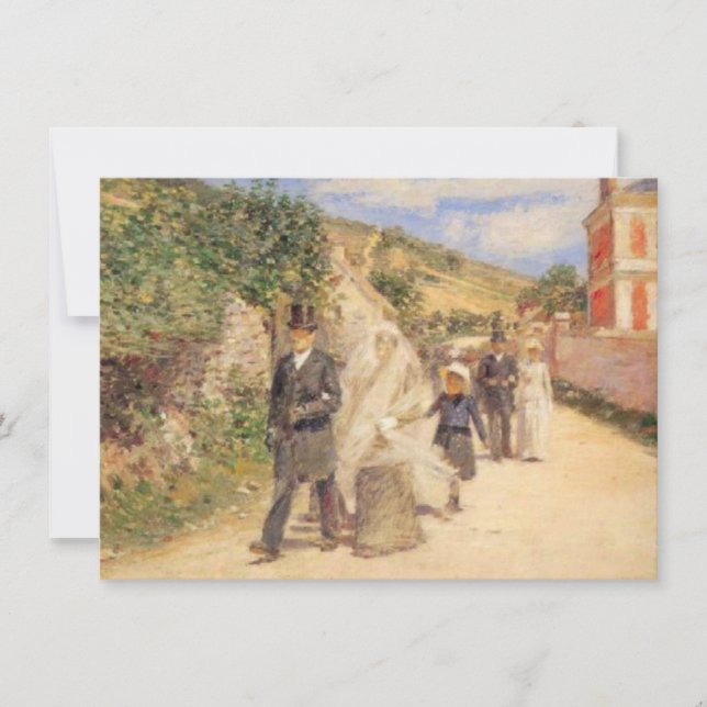 Der Hochzeitstag-März (Heiratszene) Karte (Vorderseite)