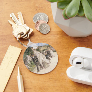 Der Hochzeitstag-März von Robinson, Vintage Newlyw Schlüsselanhänger