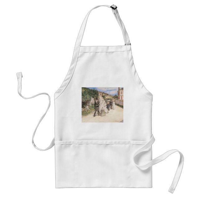 Der Hochzeitstag-März von Robinson, Vintage Newlyw Schürze (Vorne)