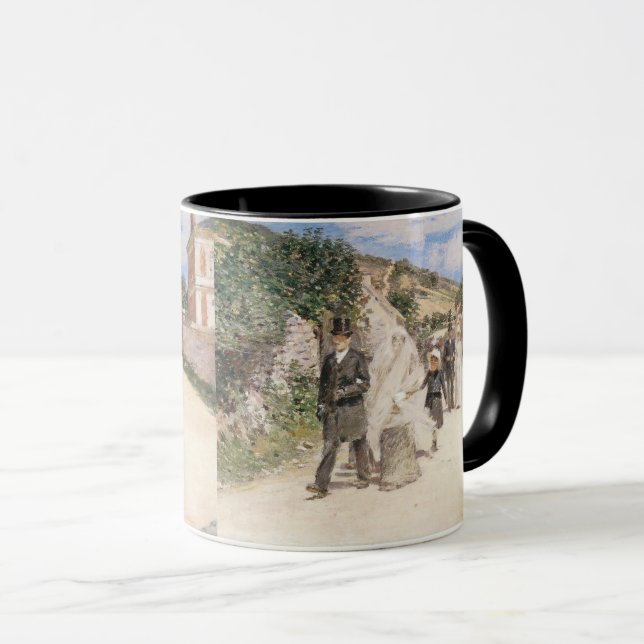 Der Hochzeitstag-März von Robinson, Vintage Newlyw Tasse (VorderseiteRechts)
