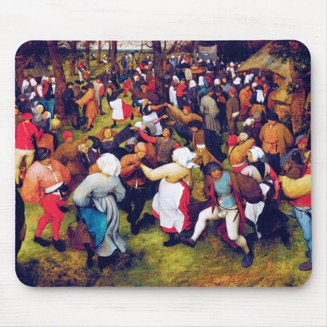 Der Hochzeitstanz, Pieter Bruegel Mousepad (Vorne)