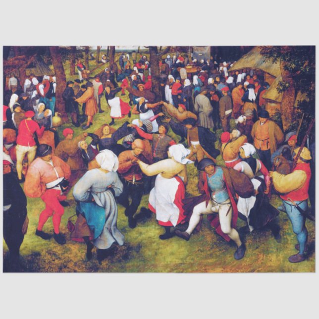 Der Hochzeitstanz, Pieter Bruegel Seidenpapier (Vorderseite)