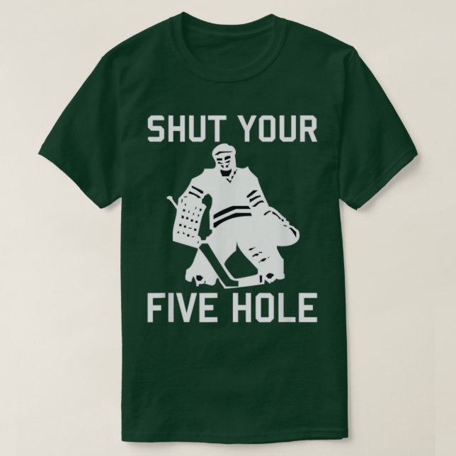 Der Hockey-Spieler schenkt IHREN FÜNF HOLE Funny L T-Shirt (Design vorne)