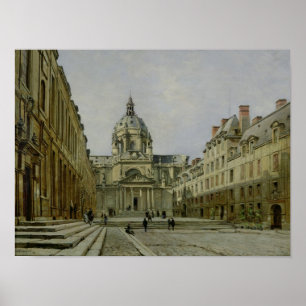 Der Hof des alten Sorbonne, 1886 Poster
