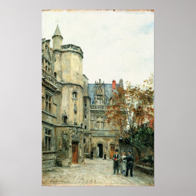 Der Hof des Museums von Cluny, c.1878-80 Poster (Vorne)