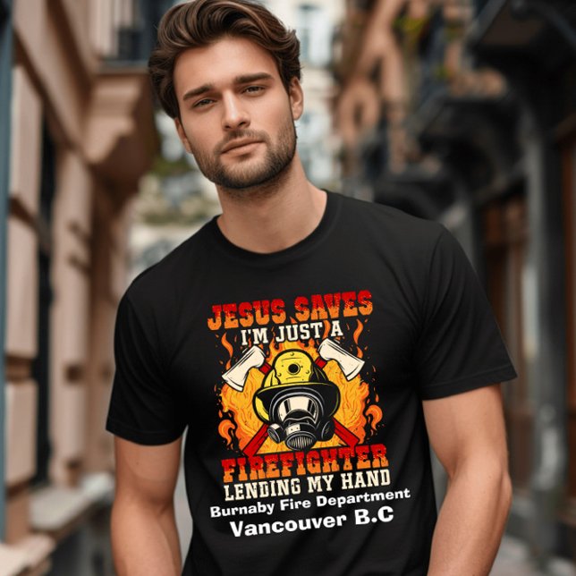 Der hoffnungsvolle Ruf des Feuerwehrmanns zum Hand T-Shirt (Von Creator hochgeladen)