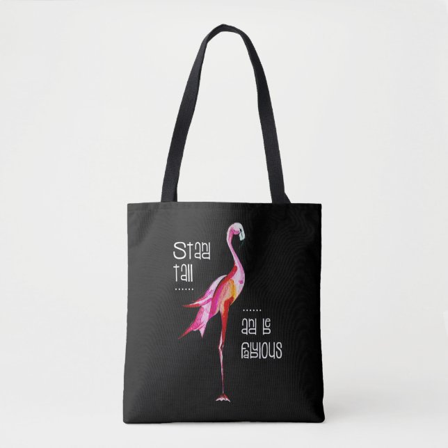 Der hohe Flamingo-Stand ist fabelhaftes lustiges (Vorderseite)