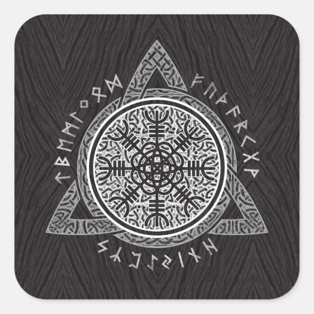 Der Höhepunkt der Ehrfurcht Quadratischer Aufkleber (Vorderseite)