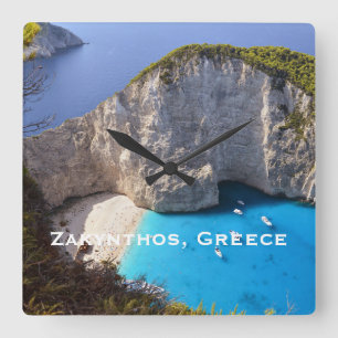 Der Höhepunkt der Götter - Zakynthos enthüllt Quadratische Wanduhr